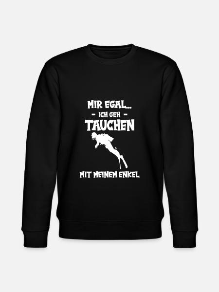 Tauchen Opa - Stanley/Stella Unisex Bio-Sweatshirt CHANGER  - Schwarz