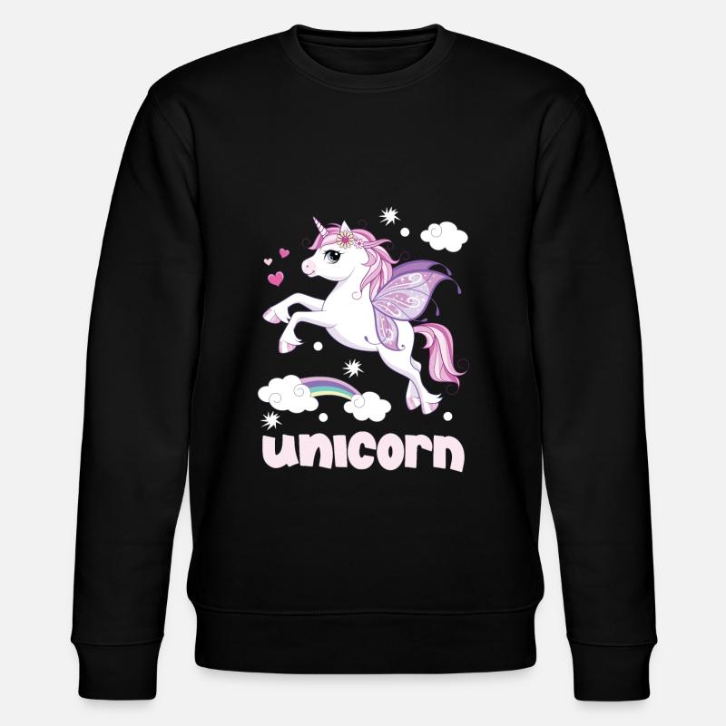 Unicorn - Stanley/Stella Unisex Bio-Sweatshirt CHANGER  - Schwarz