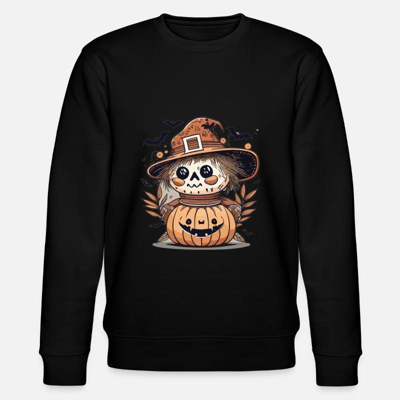 Happy Halloween - Stanley/Stella Unisex Bio-Sweatshirt CHANGER  - Schwarz