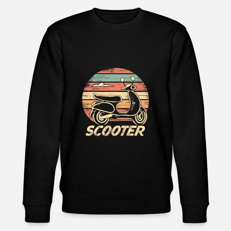 Scooter Motorroller Mofa Moped Roller - Stanley/Stella CHANGER Unisex Organic Sweatshirt - black