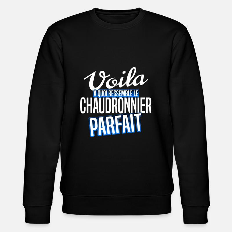 Chaudronnier - Sweat bio CHANGER Stanley/Stella Unisexe - noir