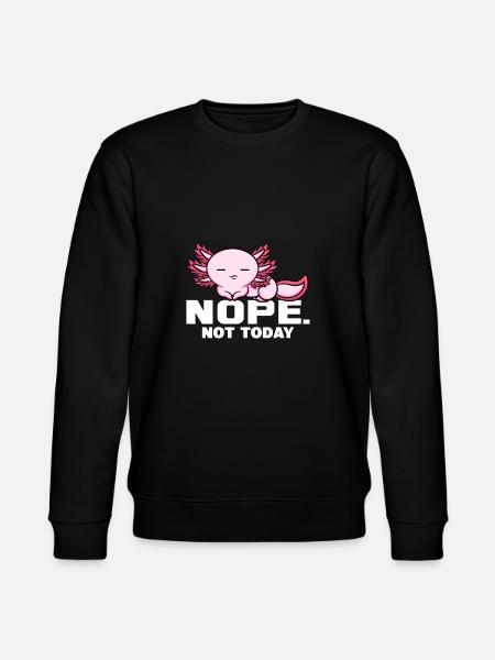 Axolotl Querzahnmolch Schwanzlurch Geschenk - Stanley/Stella Unisex Bio-Sweatshirt CHANGER  - Schwarz