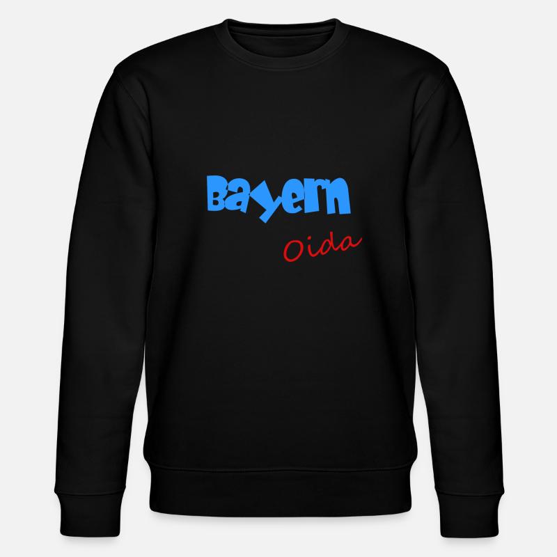 Bayern Oida - Stanley/Stella Unisex Bio-Sweatshirt CHANGER  - Schwarz