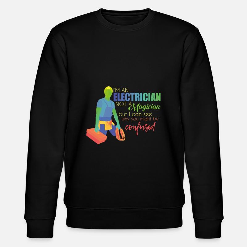 Elektriker - Stanley/Stella Unisex Bio-Sweatshirt CHANGER  - Schwarz