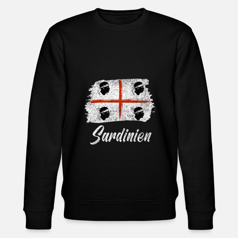 Sardinien retro - Stanley/Stella Unisex Bio-Sweatshirt CHANGER - Schwarz