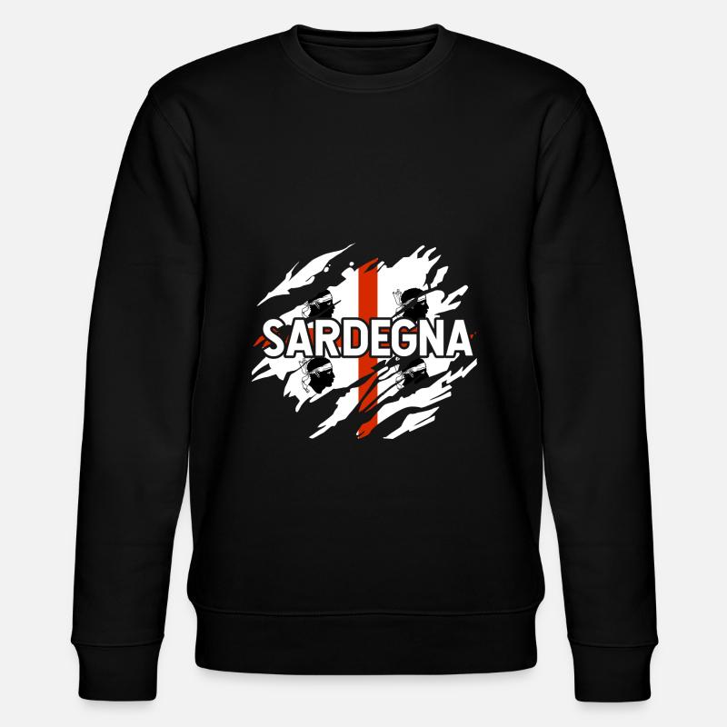 Sardinien Camping - Stanley/Stella Unisex Bio-Sweatshirt CHANGER  - Schwarz