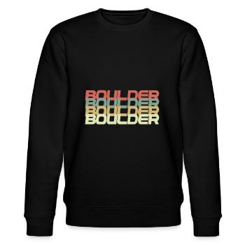 Bouldern T-shirt grimpeur de rochers escaladeur Boulder - Sweat bio CHANGER Stanley/Stella Unisexe - noir - Devant - Nik (191cm) & Marisol (170cm)
