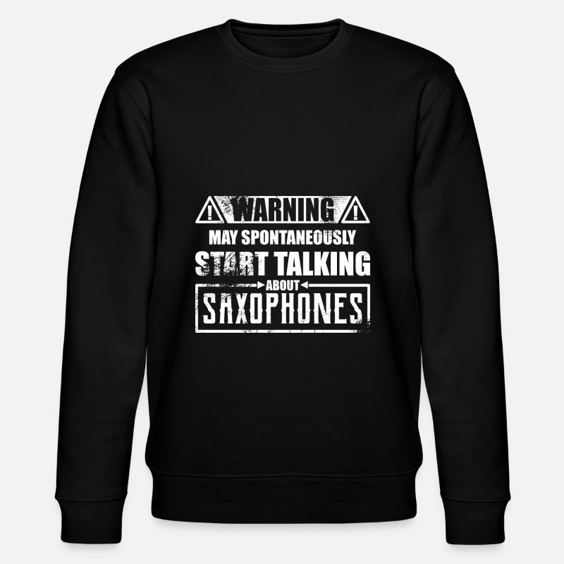 Dictons de saxophone - Sweat bio CHANGER Stanley/Stella Unisexe - noir