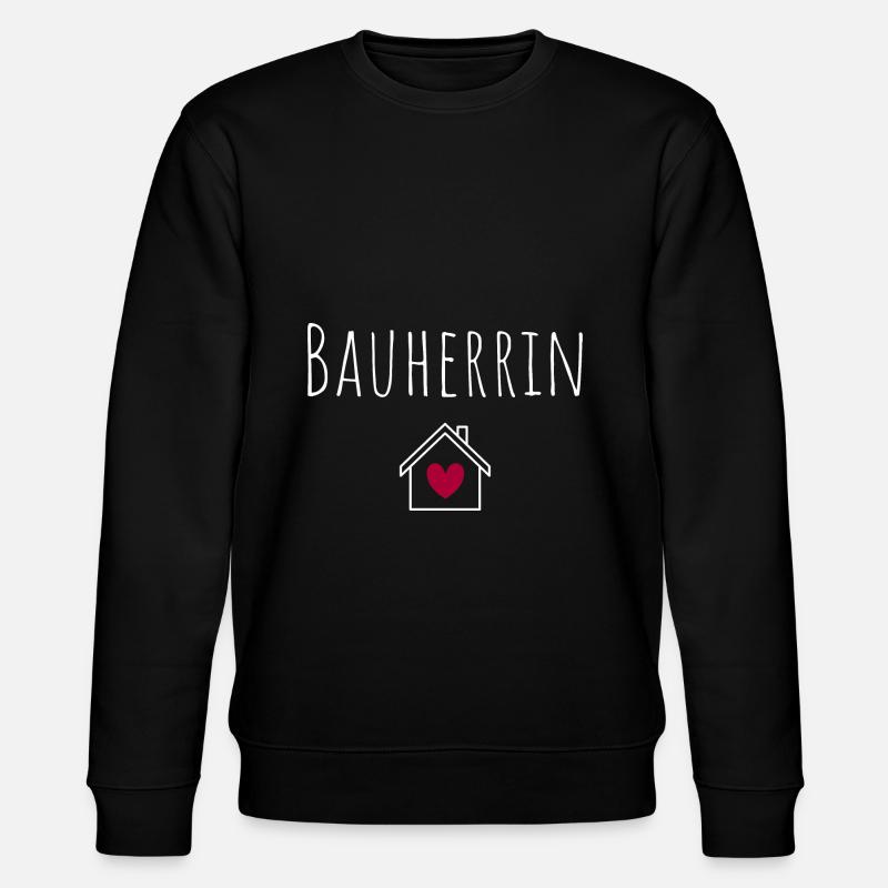 Bauherrin - Stanley/Stella Unisex Bio-Sweatshirt CHANGER  - Schwarz