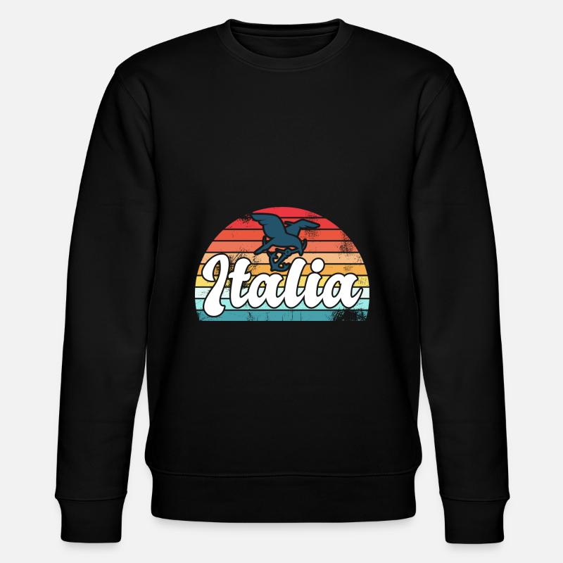 italia fun - Stanley/Stella Unisex Bio-Sweatshirt CHANGER  - Schwarz