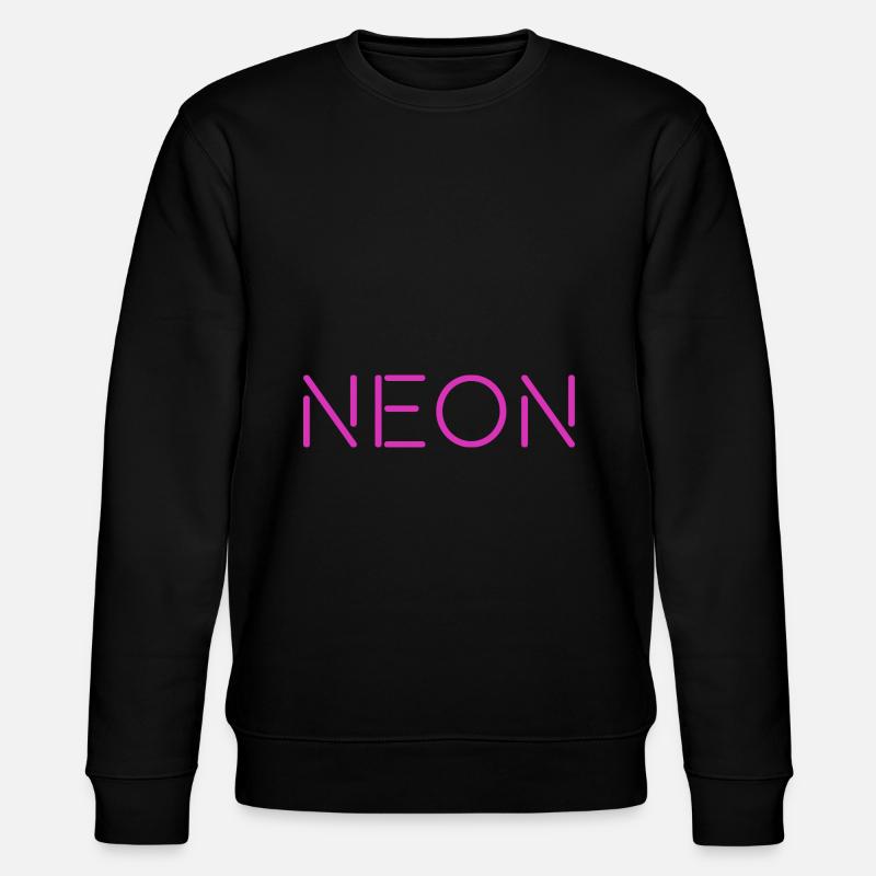 neon logo - Stanley/Stella Unisex Bio-Sweatshirt CHANGER  - Schwarz