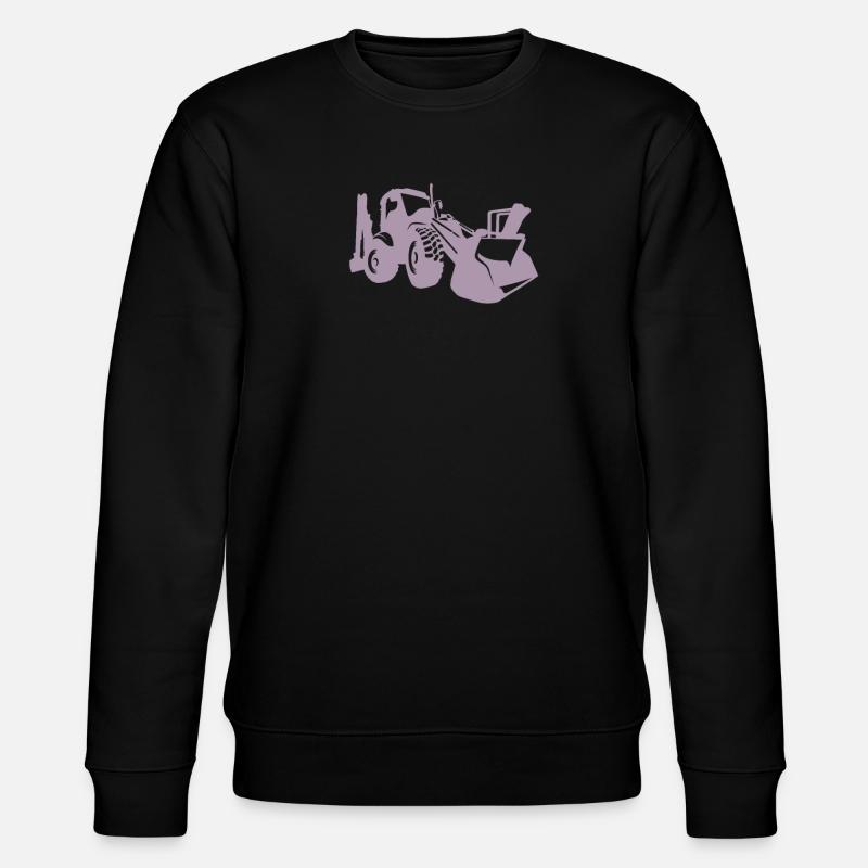 Baggerfahrer Radlader Bagger - Stanley/Stella Unisex Bio-Sweatshirt CHANGER  - Schwarz