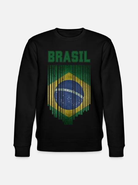 Brazilian flag, Brazilian pride - Stanley/Stella CHANGER Unisex Organic Sweatshirt - black