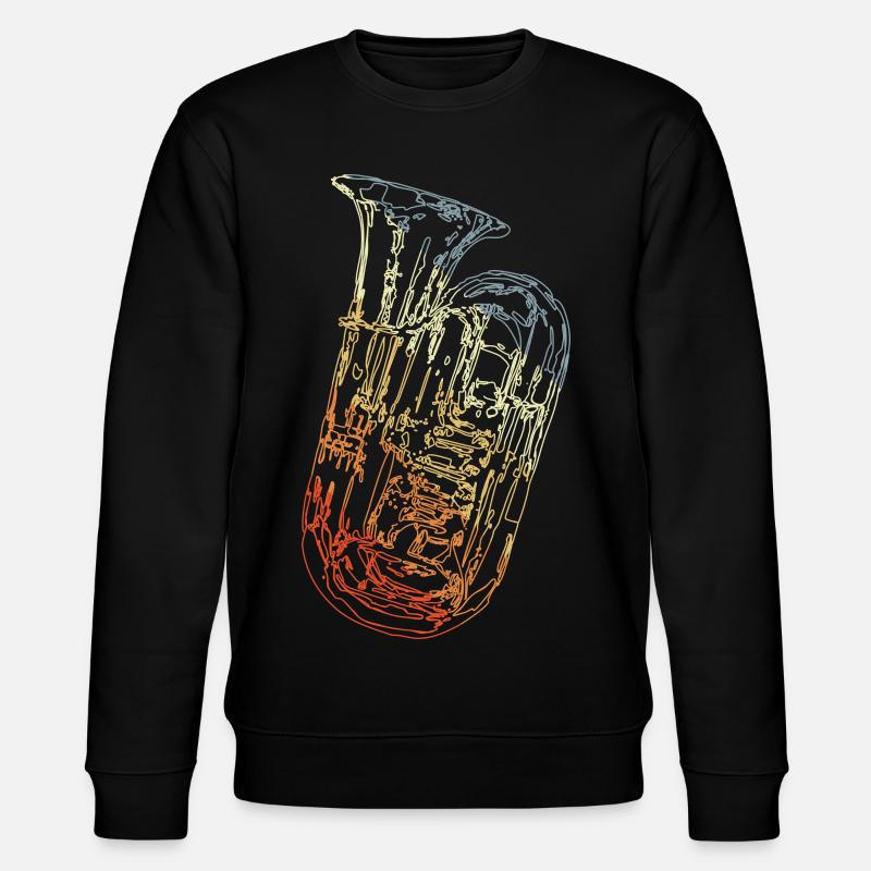 Tuba - Stanley/Stella Unisex Bio-Sweatshirt CHANGER  - Schwarz