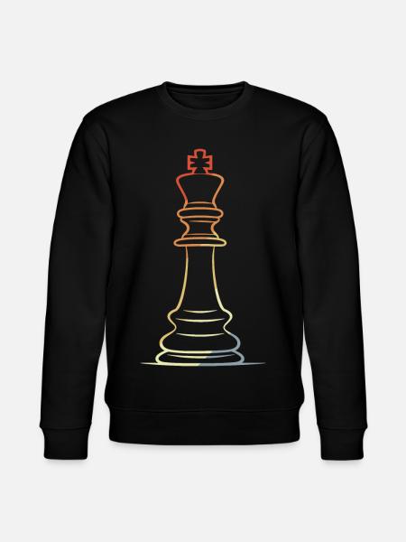 Chess Piece Line Art - Stanley/Stella CHANGER Unisex Organic Sweatshirt - black