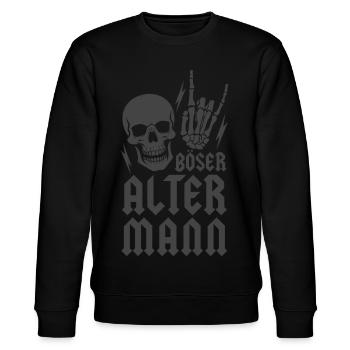 Böser alter Mann - Stanley/Stella Unisex Bio-Sweatshirt CHANGER  - Schwarz - Vorne - Nik (191cm) & Marisol (170cm)