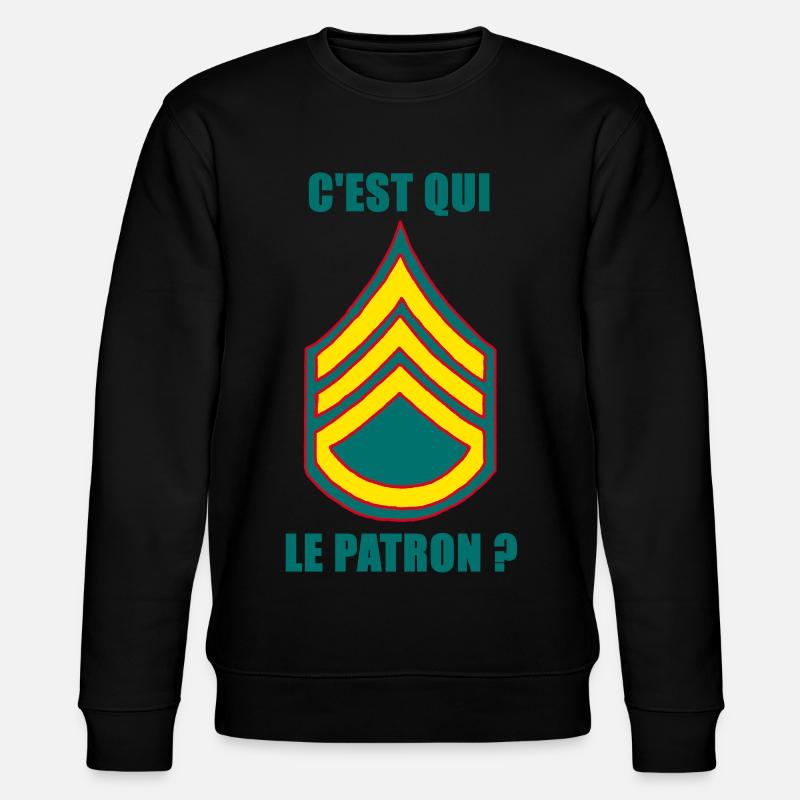 C'est qui le patron ? - Sweat bio CHANGER Stanley/Stella Unisexe - noir