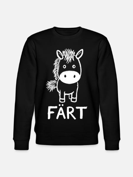 Cavalier cheval Propriétaire de chevaux FÄRT - Sweat bio CHANGER Stanley/Stella Unisexe - noir