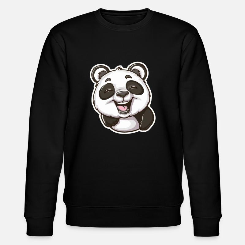 Exubérant Panda Buddy Sticker - Sweat bio CHANGER Stanley/Stella Unisexe - noir