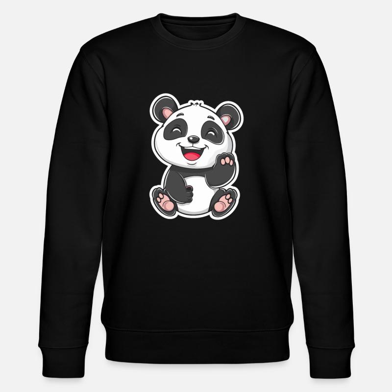 Exubérant Panda Buddy Sticker - Sweat bio CHANGER Stanley/Stella Unisexe - noir