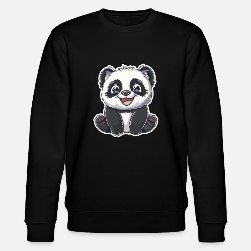 Exubérant Panda Buddy Sticker - Sweat bio CHANGER Stanley/Stella Unisexe - noir
