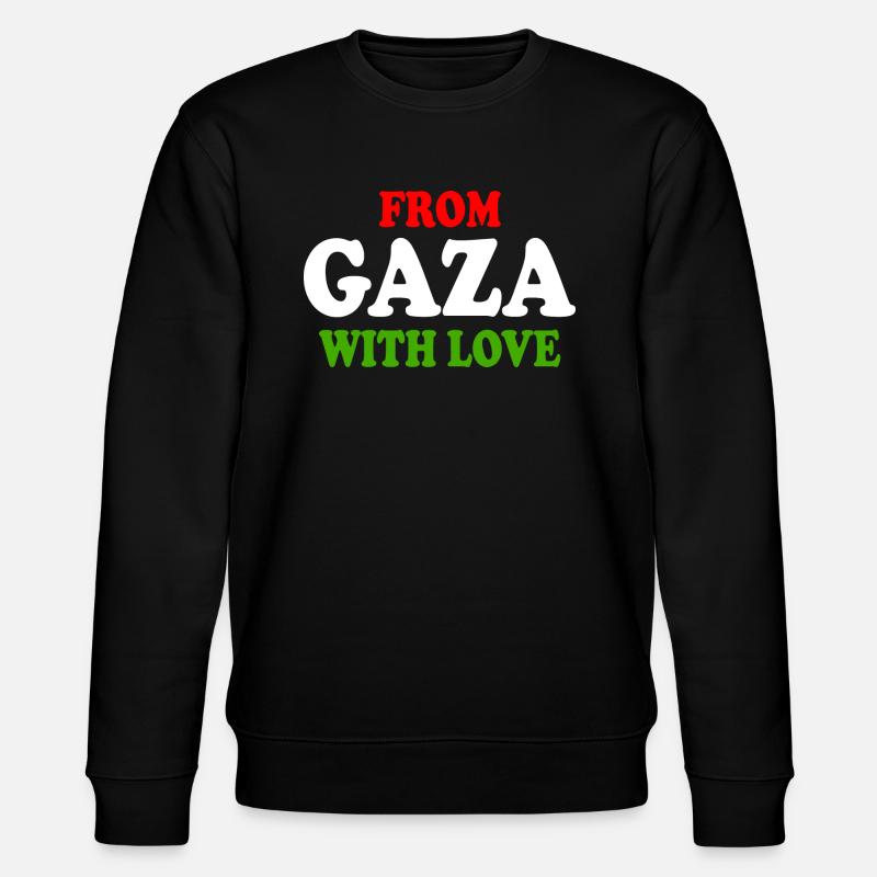From gaza with love - Sweat bio CHANGER Stanley/Stella Unisexe - noir
