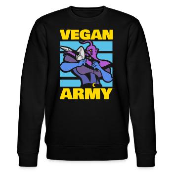 VG ARMY - Sweat bio CHANGER Stanley/Stella Unisexe - noir - Devant - Nik (191cm) & Marisol (170cm)