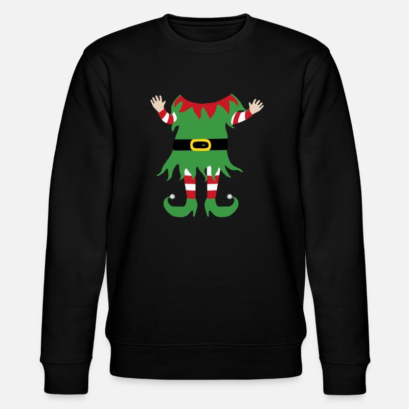 elfgrün - Stanley/Stella Unisex Bio-Sweatshirt CHANGER  - Schwarz