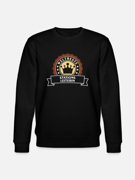 Stationsleiterin Beruf - Geschenk - Stanley/Stella Unisex Bio-Sweatshirt CHANGER - Schwarz