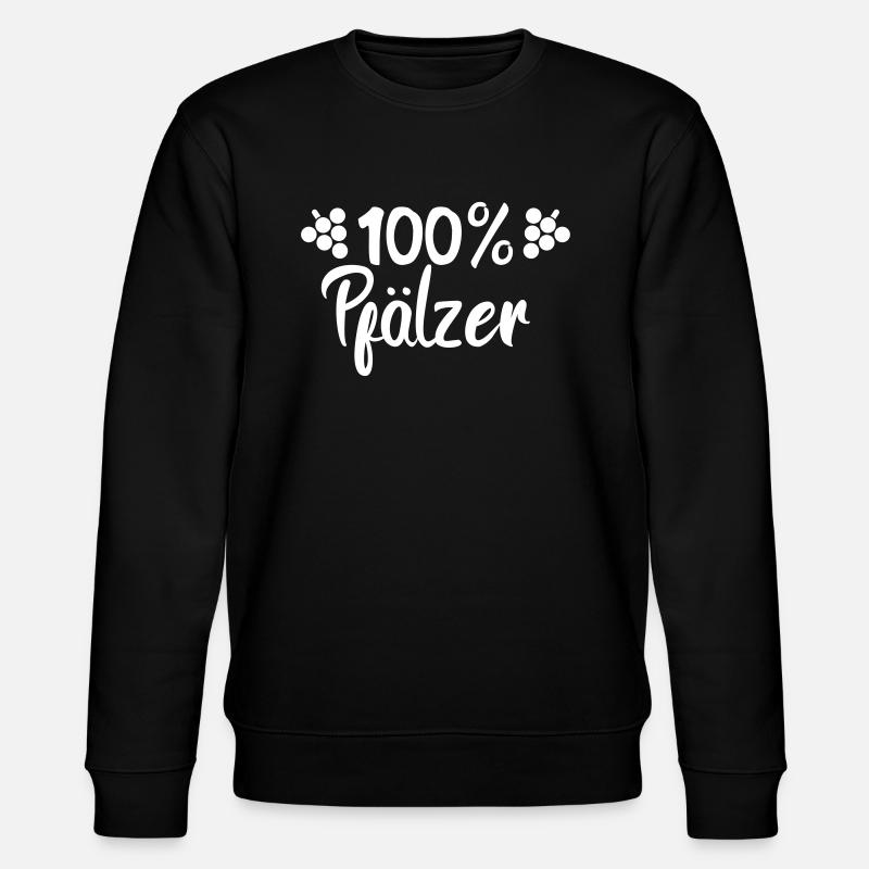 100% Pfälzer - Stanley/Stella Unisex Bio-Sweatshirt CHANGER  - Schwarz