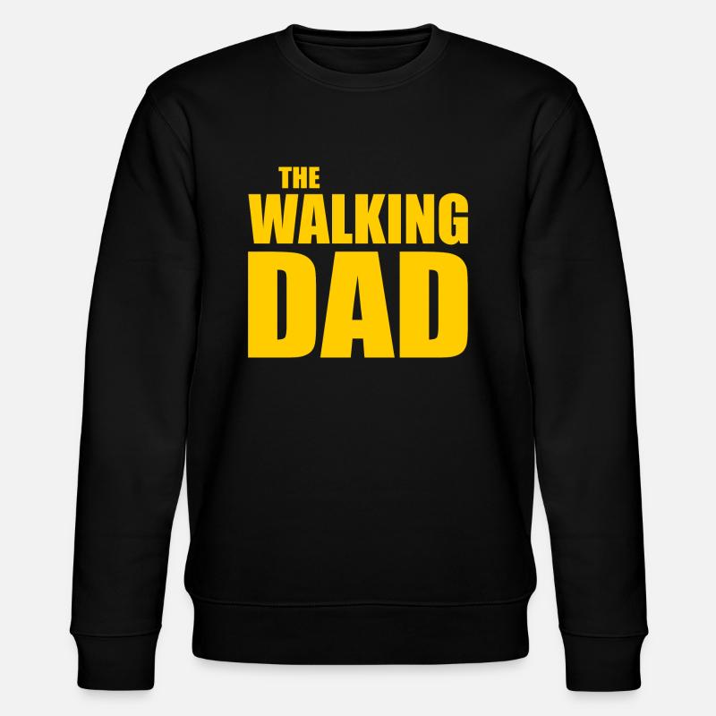 The walking dad - Stanley/Stella Unisex Bio-Sweatshirt CHANGER  - Schwarz