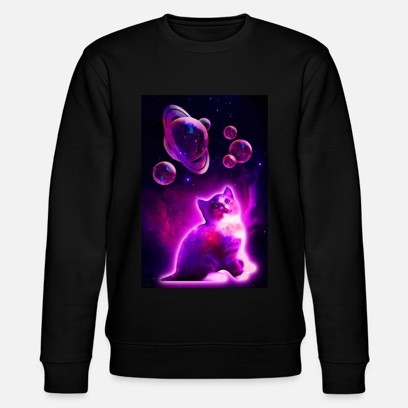 Cagnotte à bulles spatiales - Sweat bio CHANGER Stanley/Stella Unisexe - noir