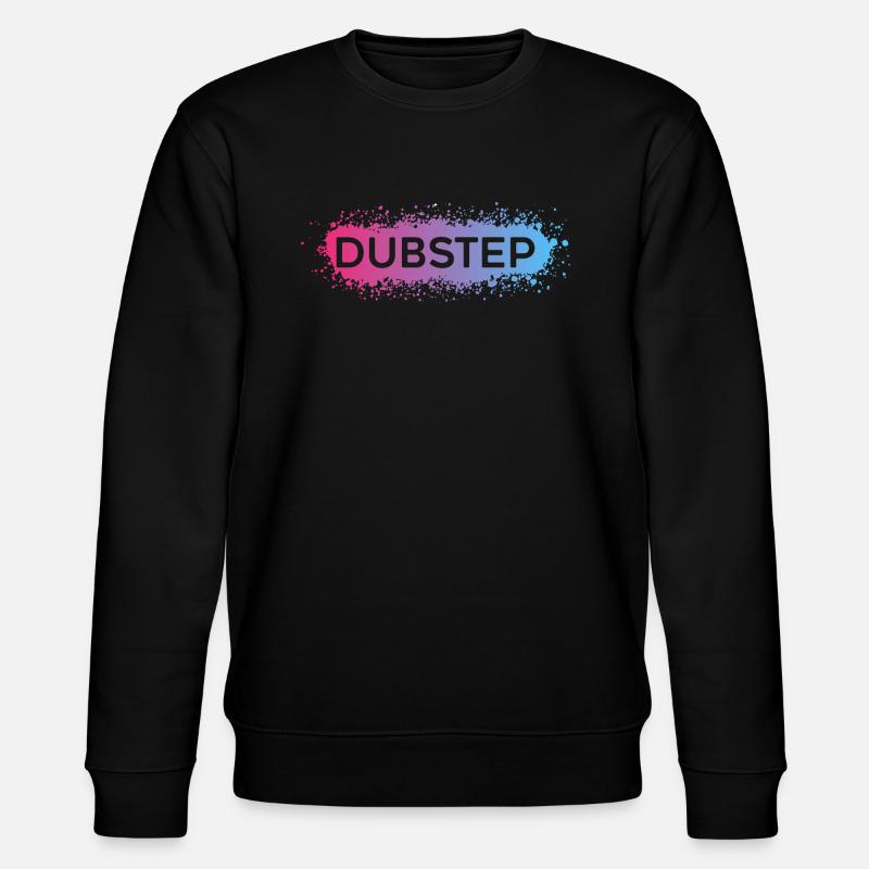 Dubstep Vaporwave Splat - Stanley/Stella CHANGER Unisex Organic Sweatshirt - black