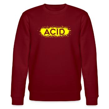 Acid Splat Techno Trance House Jazz 303 - Sweat bio CHANGER Stanley/Stella Unisexe - bordeaux - Devant - Nik (191cm) & Marisol (170cm)