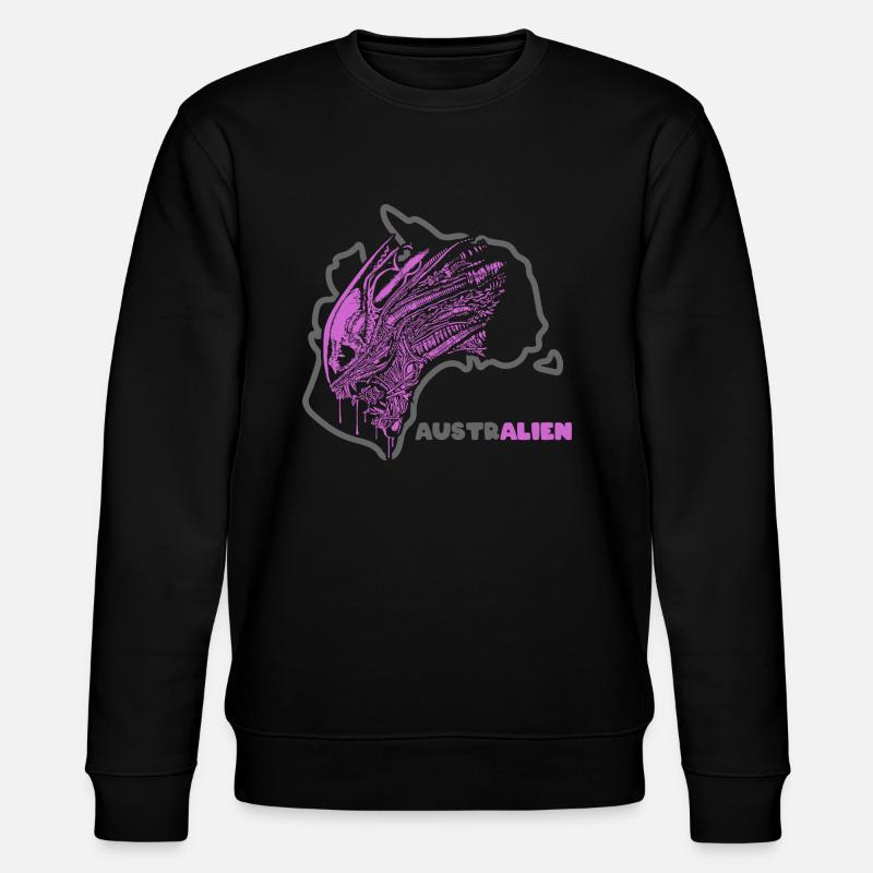 Australien (Alien-Edition) - Stanley/Stella Unisex Bio-Sweatshirt CHANGER  - Schwarz