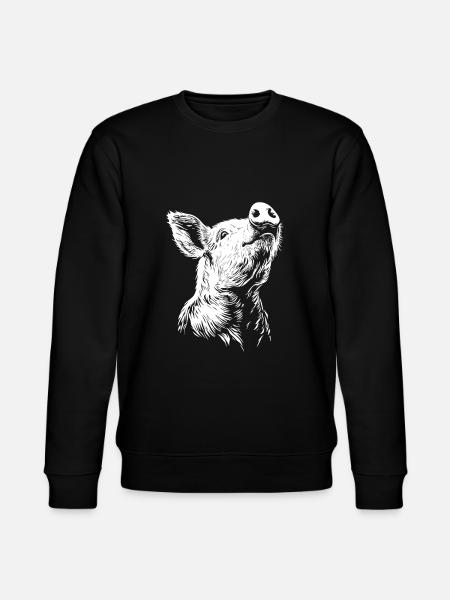 Silhouette de cochon mignon - Sweat bio CHANGER Stanley/Stella Unisexe - noir
