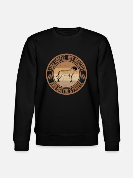Mastiff Coffee Dog Cafe - Stanley/Stella CHANGER Unisex Organic Sweatshirt - black
