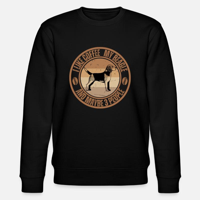 Beagle Coffee Dog Cafe - Sweat bio CHANGER Stanley/Stella Unisexe - noir