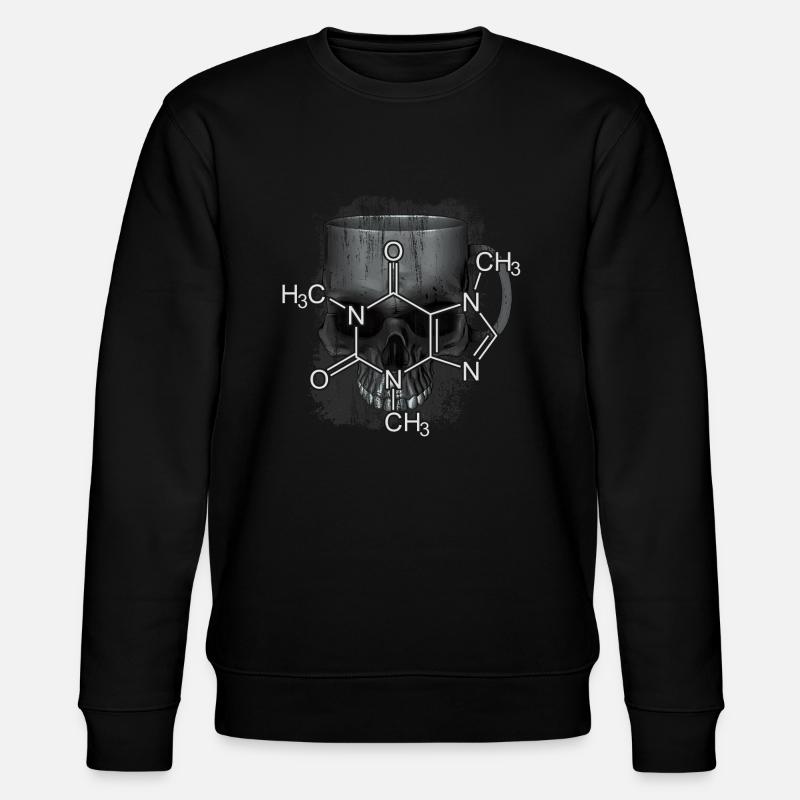 Koffein - Stanley/Stella Unisex Bio-Sweatshirt CHANGER  - Schwarz