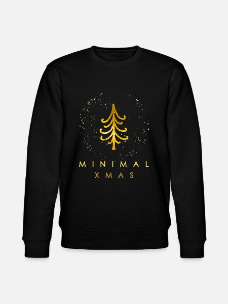 Minimalist Christmas - Stanley/Stella CHANGER Unisex Organic Sweatshirt - black