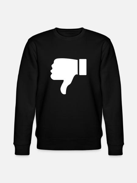 thumbs down - Stanley/Stella CHANGER Unisex Organic Sweatshirt - black