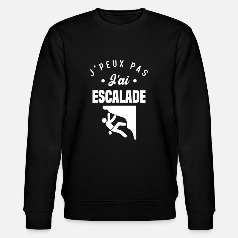 J'peux pas j'ai escalade - Sweat bio CHANGER Stanley/Stella Unisexe - noir