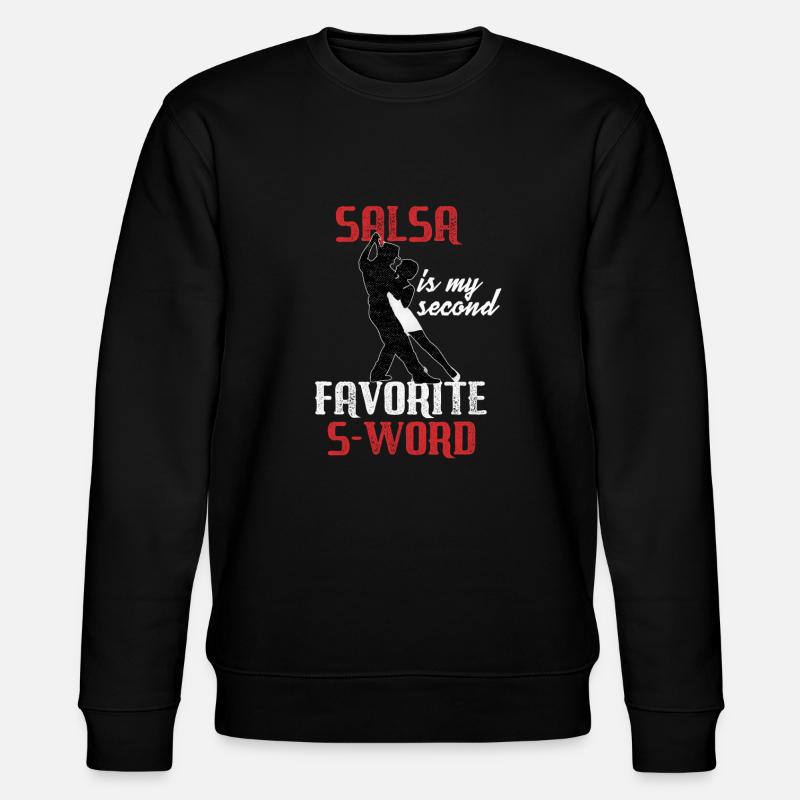 Funny Salsa Dance - Stanley/Stella CHANGER Unisex Organic Sweatshirt - black