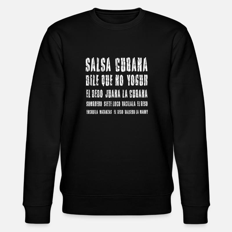 Salsa Cubana Salsa Kuba - Stanley/Stella Unisex Bio-Sweatshirt CHANGER  - Schwarz