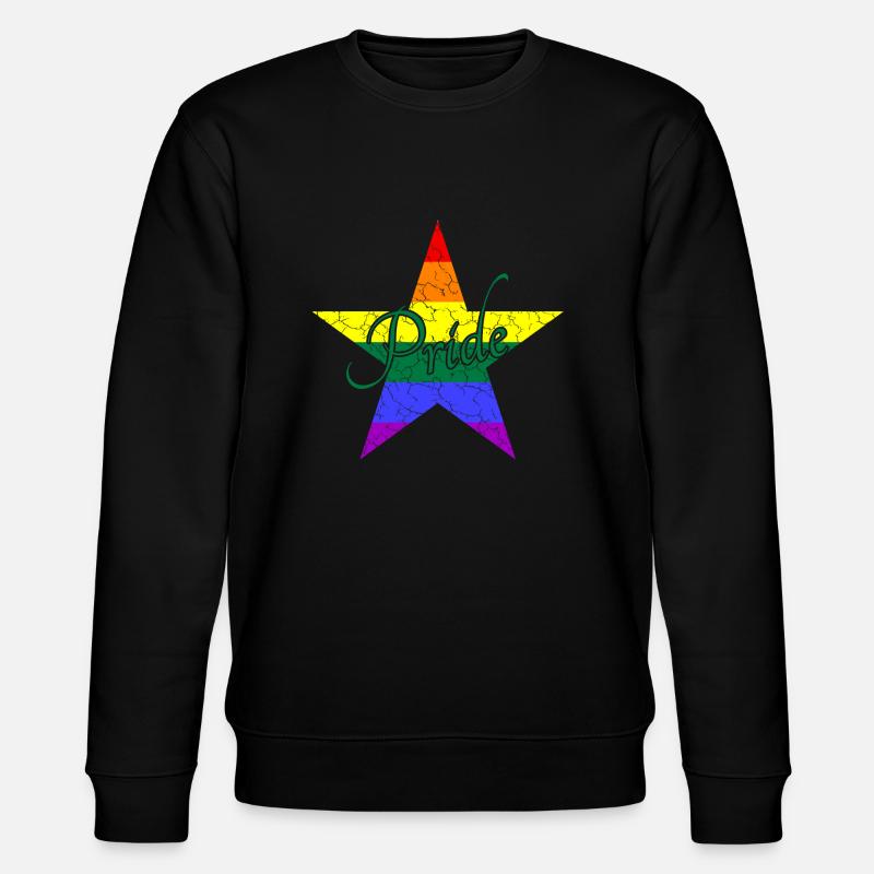 LGBTQ Pride Stern - Stanley/Stella Unisex Bio-Sweatshirt CHANGER  - Schwarz