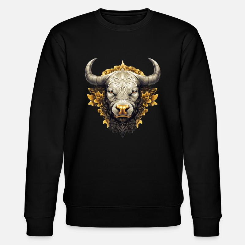 Kunstvoller Bulle - Stanley/Stella Unisex Bio-Sweatshirt CHANGER  - Schwarz