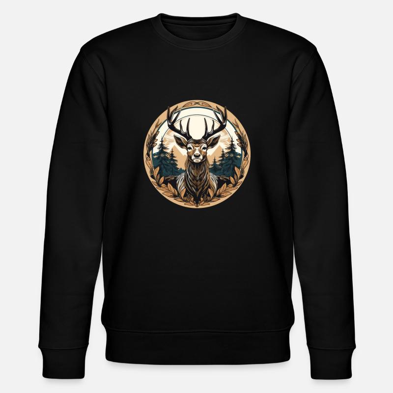Deer - Stanley/Stella CHANGER Unisex Organic Sweatshirt - black