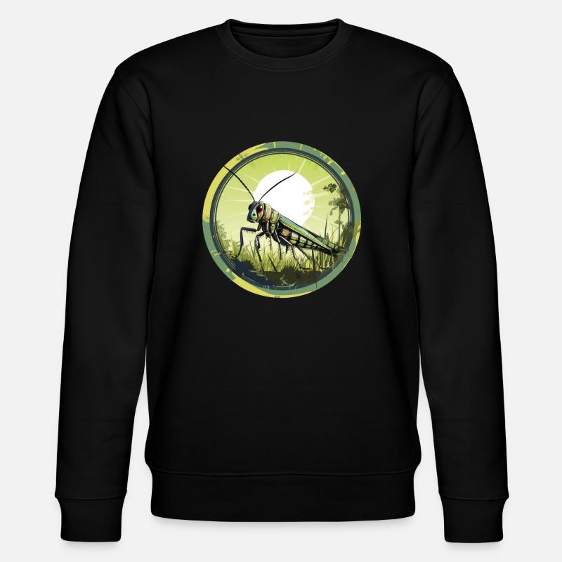 Grashüpfer - Stanley/Stella Unisex Bio-Sweatshirt CHANGER  - Schwarz
