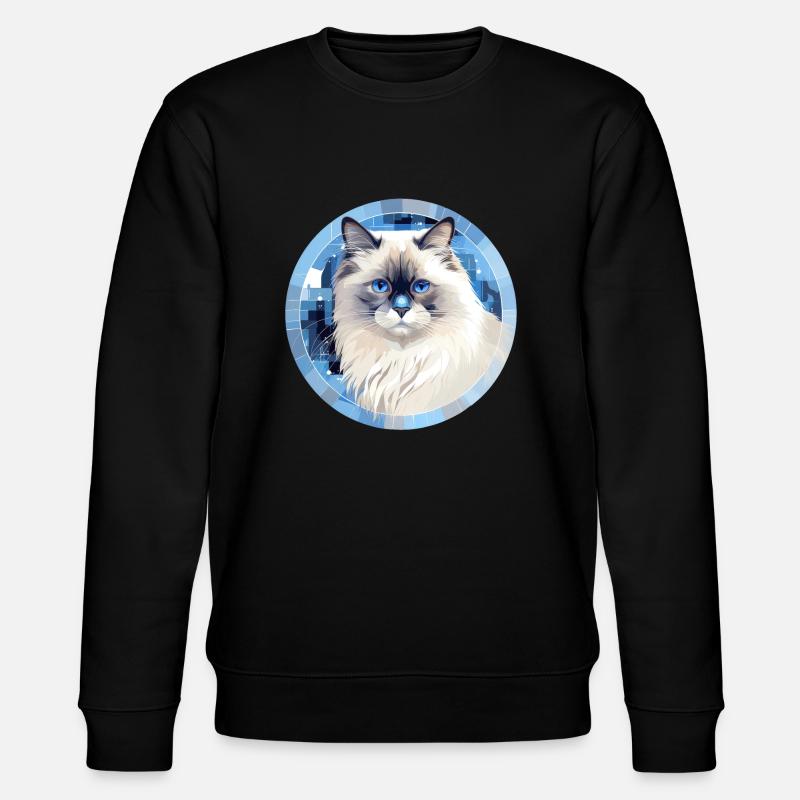 Chat Ragdoll - Sweat bio CHANGER Stanley/Stella Unisexe - noir