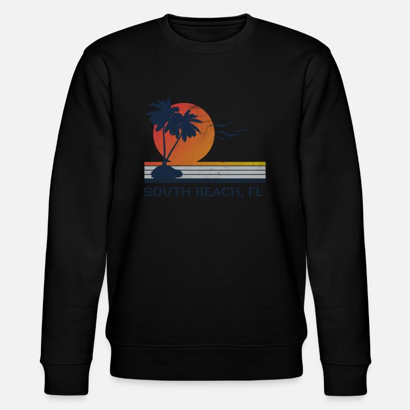 South Beach FL - Stanley/Stella Unisex Bio-Sweatshirt CHANGER  - Schwarz